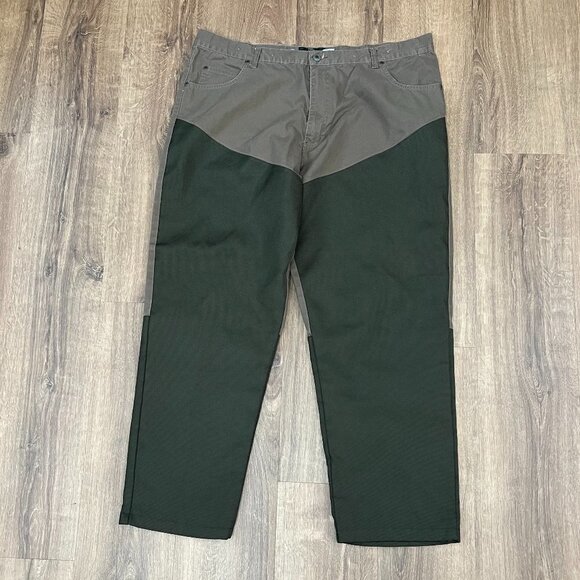 RedHead Olive Contrast Panelled Reinforced Duck Canvas Hunting Pants 42x30 - Picture 1 of 8